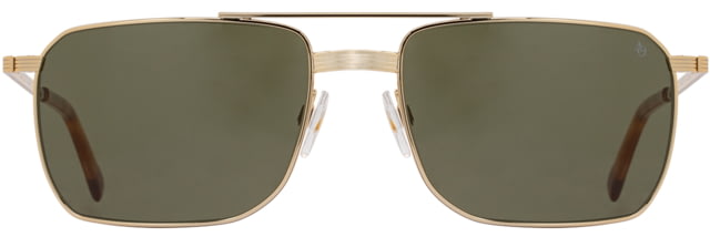 AO Geoffrey Sunglasses - Men's Gold Calobar Green AOLite Nylon Lenses Gold / Calobar Green Lens 58-18-145