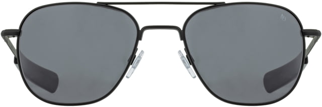 AO Original Pilot Sunglasses Black Frame 57 mm True Color Gray AOLite Nylon Lenses Bayonet Temple738921562207