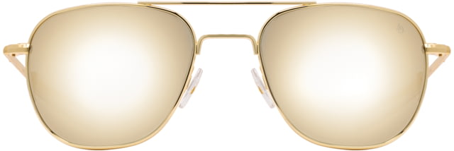 AO Original Pilot Sunglasses Gold Frame 57 mm SunFlash Gold Mirror SkyMaster Glass Lenses Bayonet Temple738921564584