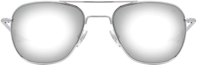 AO Original Pilot Sunglasses Silver Frame 57 mm SunFlash Silver Mirror AOLite Nylon Lenses Bayonet Temple738921564720