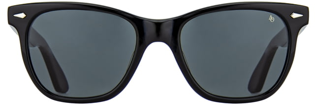 AO Saratoga Sunglasses Black True Color Gray AOLite Nylon Lenses 54-19-145 B42