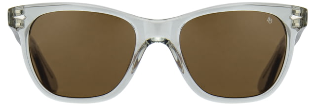 AO Saratoga Sunglasses Gray Crystal Cosmetan Brown AOLite Nylon Lenses 54-19-145 B42