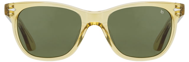 AO Saratoga Sunglasses Yellow Crystal Calobar Green AOLite Nylon Lenses 54-19-145 B42