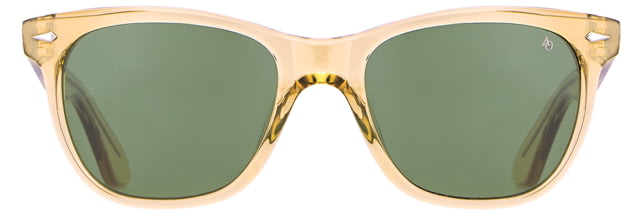 AO Saratoga Sunglasses Yellow Crystal Calobar Green AOLite Nylon Lenses Polarized 52-19-145 B42