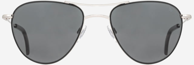 AO Sebring Sunglasses - Women's Black Silver Frame True Color Gray AOLite Nylon Lenses 55-19-140