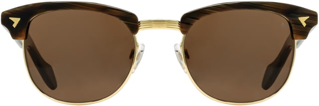 AO Sirmont Sunglasses Chocolate Gold Frame Cosmetan Brown AOLite Nylon Lenses Polarized 51-21-145 B43