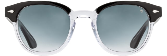 AO Times Sunglasses Black Crystal SunVogue Gray Gradient AOLite Nylon Lenses 47-21-145 B42