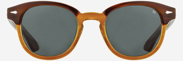 AO Times Sunglasses Chestnut Sand Frame True Color Gray AOLite Nylon Lenses Polarized 47-21-145