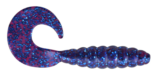 Apex Tackle 33 Curly Tail Soft Bait 10 3in Purple/Blue Flake