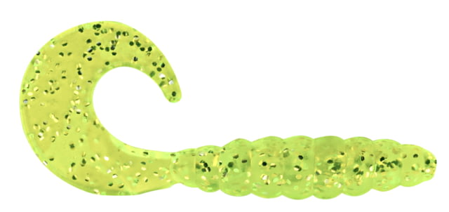 Apex Tackle Curly Tail Soft Bait 10 1in Chartreuse/Silver Flake