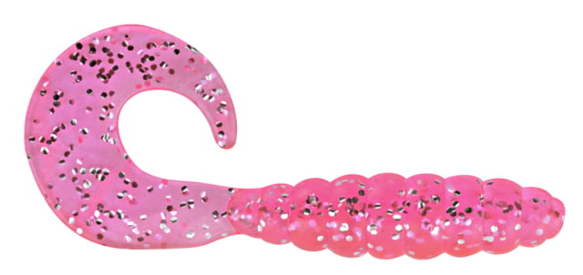 Apex Tackle Curly Tail Soft Bait 10 1in Pink/Silver Flake