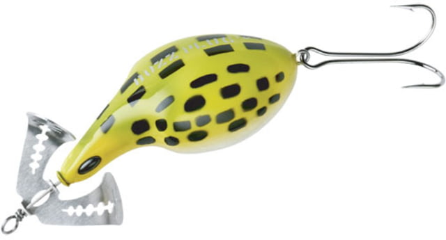 Arbogast Buzz Plug Jr. Topwater Buzz Bait 2 3/8in 5/8 oz Floating Frog/White Belly