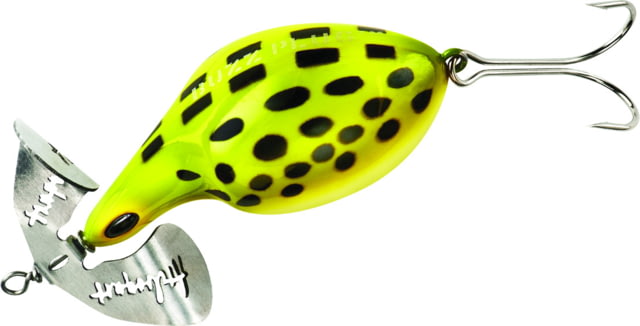 Arbogast Buzz Plug Topwater Buzz Bait 2 7/8in 1 oz Floating Frog/White Belly