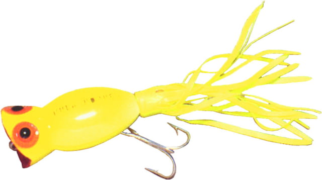 Arbogast Arbogast Hula Popper Topwater Popper 2in 3/8 oz Floating Yellow
