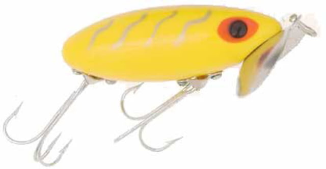 Arbogast Jitterbug Topwater Lure 2 1/2in 3/8 oz Floating Yellow