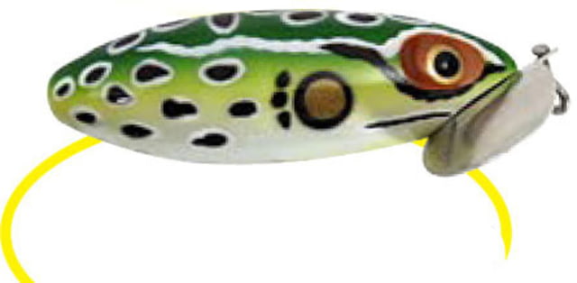 Arbogast Jitterbug Topwater Lure 3in 5/8 oz Floating Leopard Frog