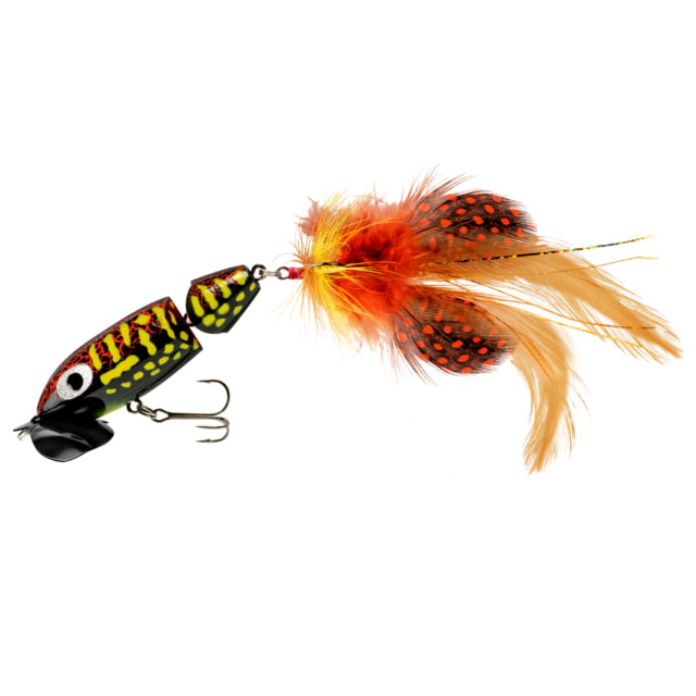 Arbogast Jointed Jitterbug 2.0 2 1/2in 3/8oz 6 Feather Treble Coach Hog