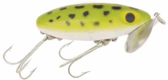 Arbogast Jointed Jitterbug Topwater Lure 3 1/2in 5/8 oz Floating Frog/White Belly