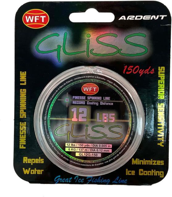 Ardent Gliss Ice Polyethylene Fishing Line 12lb 150yd Spool Green