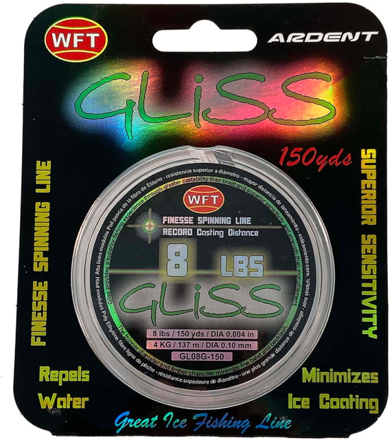 Ardent Gliss Ice Polyethylene Fishing Line 8lb 150yd Spool Green