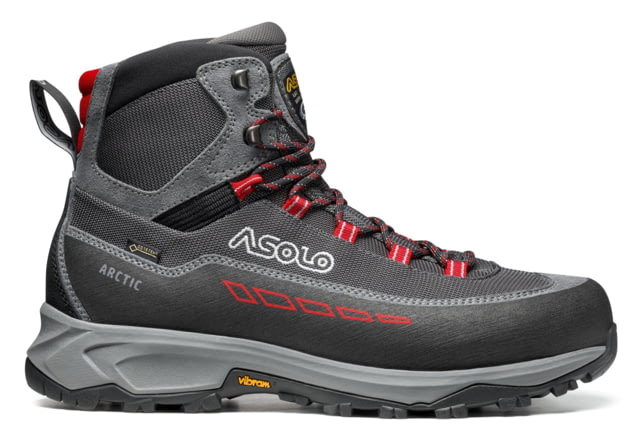 Asolo Arctic Boots - Men's Grey/Gunmetal/Red 8.0