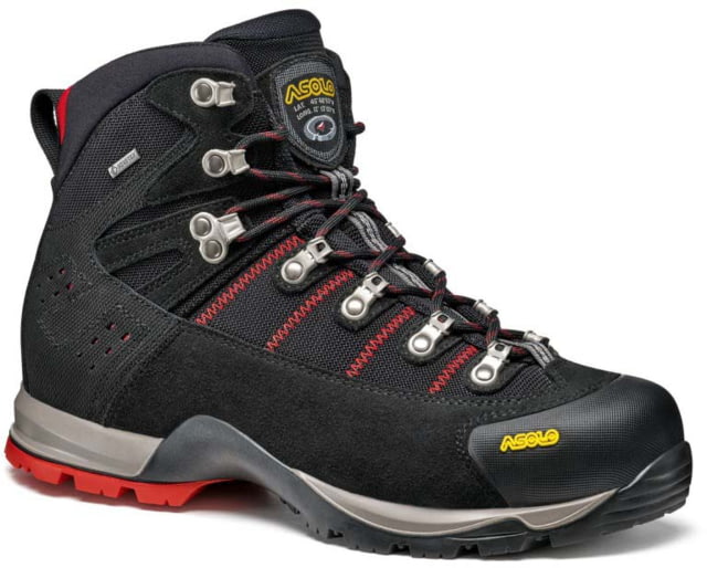 Asolo Fugitive GTX Hiking Boots - Men's Black/Red