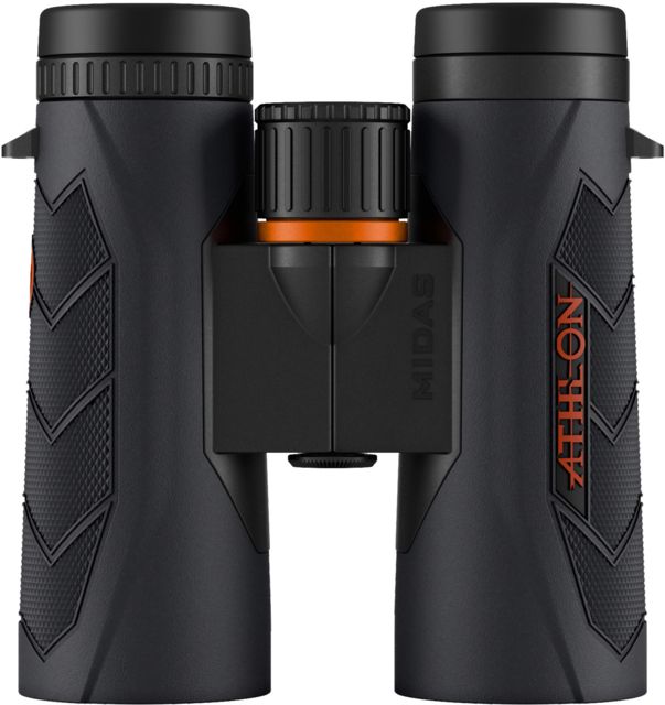 Athlon Optics Midas Gen II UHD 10x42mm Roof Prism Binoculars Black Rubber Armor Black