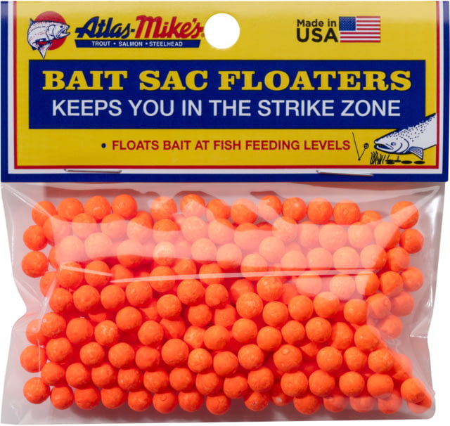 Atlas-Mike's Bait Sac Floaters Orange 300Bg