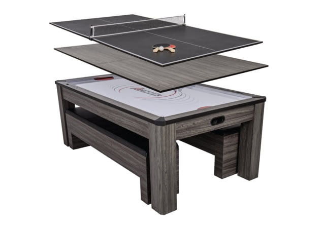 Atomic NorthPort 3-in-1 Dining/Air Hockey/TT Table Woodgrain