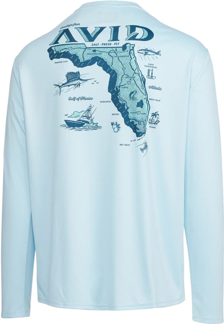 AVID Sportswear Florida Locals Avidry Long Sleeve Shirt - Men's Ice Blue Large