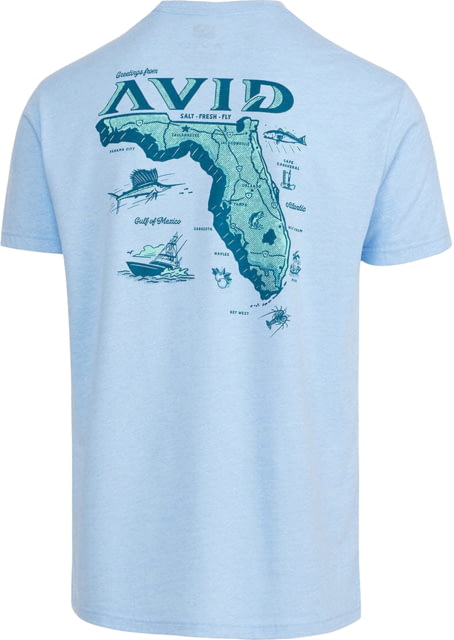 AVID Sportswear Florida Locals T-Shirt - Men's Heather Sky Medium