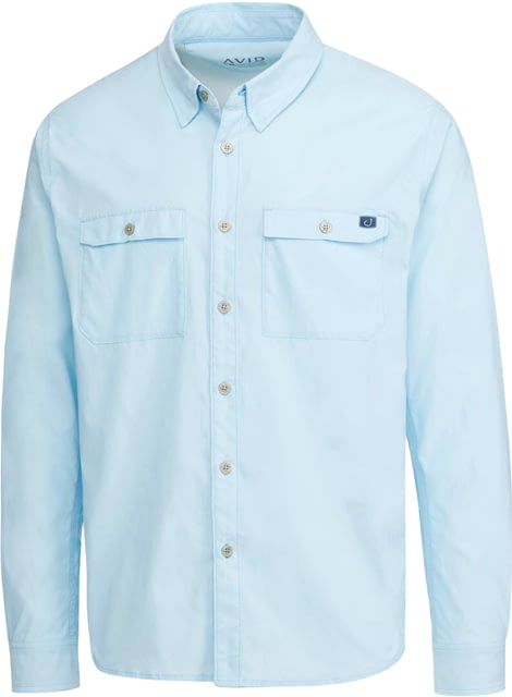 AVID Sportswear Largo Ultralite Performance Long Sleeve Shirt - Men's Ice Blue Extra Large