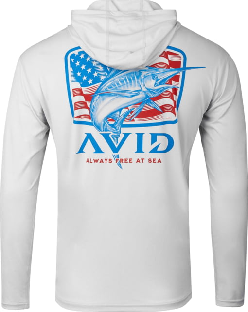 AVID Sportswear Marlin Pride Kinetic Avidry Hoodie - Men's Glacier Large