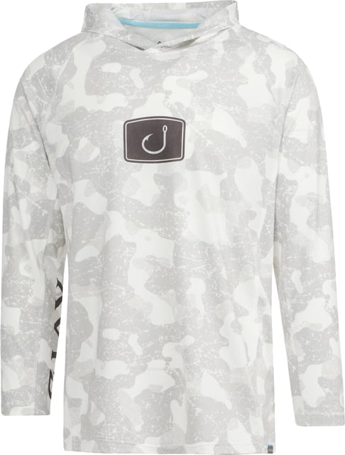 AVID Sportswear Shelter Camo Avidry Airmesh Hoodie - Men's Shelter White Large