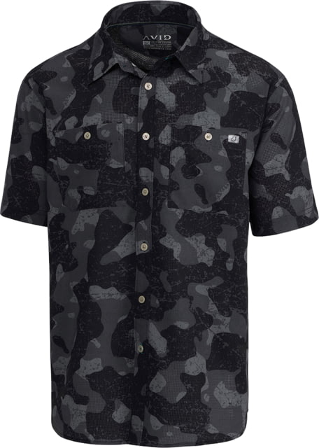 AVID Sportswear Shelter Camo Performance Short Sleeve Shirt - Men's Shelter Black Medium