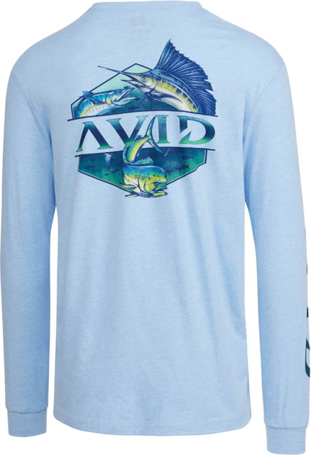 AVID Sportswear Slammed Long Sleeve T-Shirt - Men's Heather Sky Extra Large