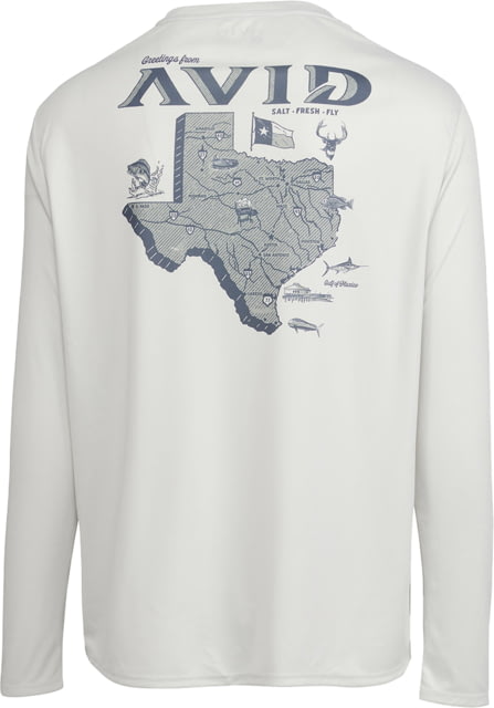 AVID Sportswear Texas Locals Avidry Long Sleeve Shirt - Men's Glacier 2XL