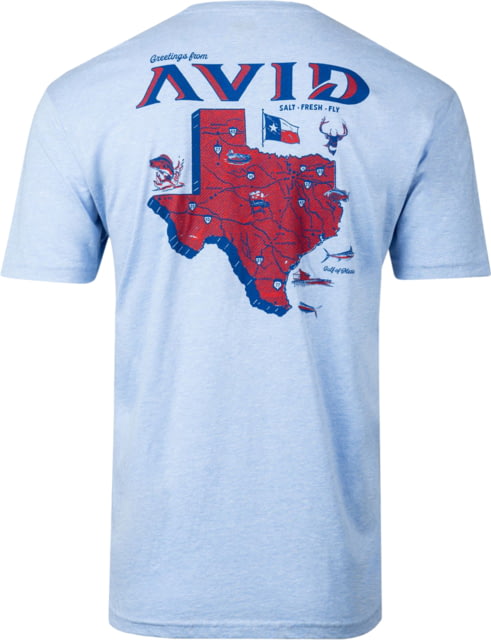 AVID Sportswear Texas Locals T-Shirt - Men's Heather Sky Large
