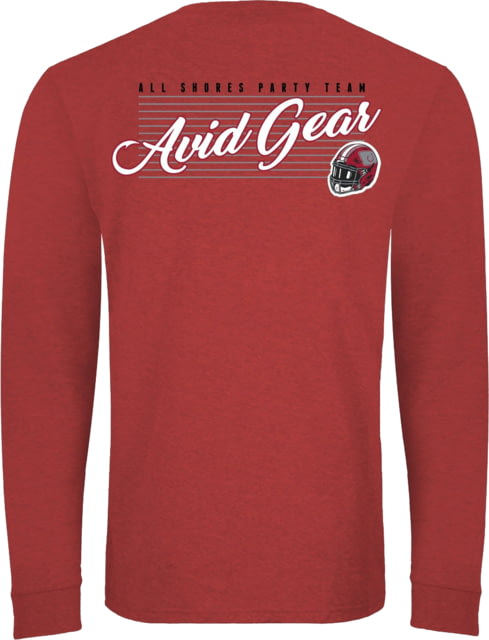 AVID Sportswear Throwback Long Sleeve T-Shirt - Men's Crimson-Black Medium