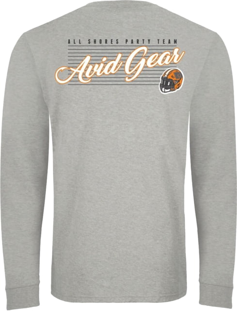 AVID Sportswear Throwback Long Sleeve T-Shirt - Men's Orange-Grey Extra Large