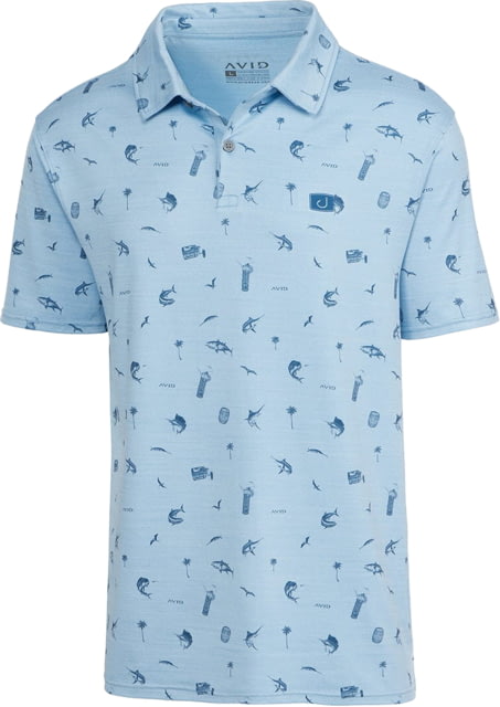 AVID Sportswear West Winds Pacifico Performance Polo - Men's Sky Extra Large