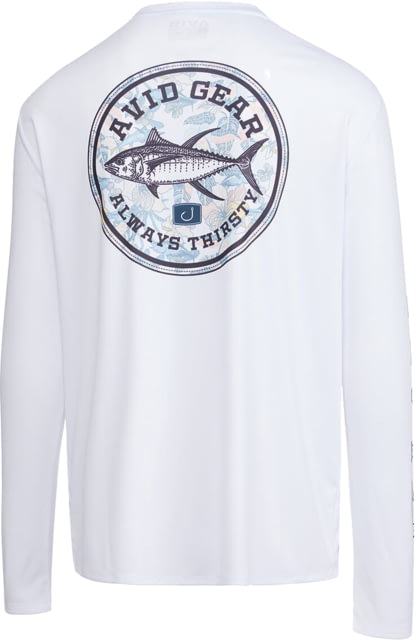 AVID Sportswear Youth Thirsty Tuna Avidry Long Sleeve Shirt - Boy's White Medium
