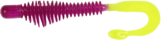B-Fish-N AuthentX Moxie Curltail Swimbaits 10 4in Purple/Chartreuse Tail
