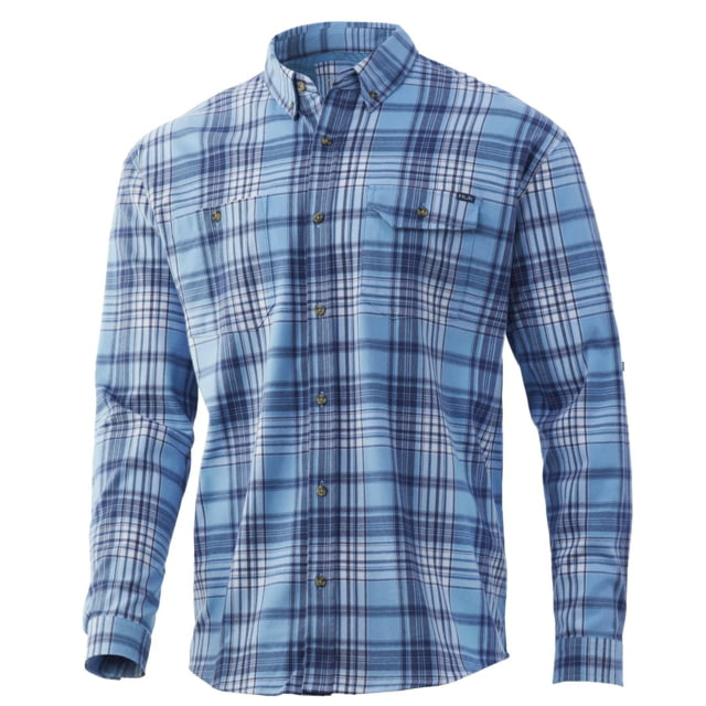 Huk Performance Fishing HUK Performance Fishing Huk Rutledge Fishing Flannel Baltic Sea S A0826EEC AT
