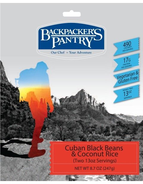 Backpacker's Pantry Cuban Coconut Black Beans and Rice - 2 Servings