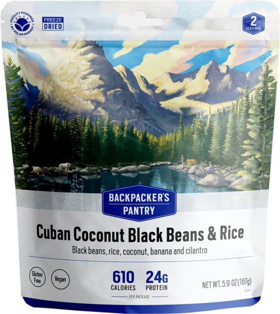 Backpacker's Pantry Cuban Coconut Rice & Black Beans Vegan 2 Servings