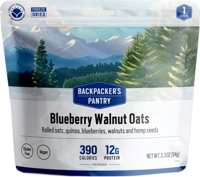 Backpackers Pantry Hot Blueberry Walnut Oats and Quinoa Cereal 1 Serving