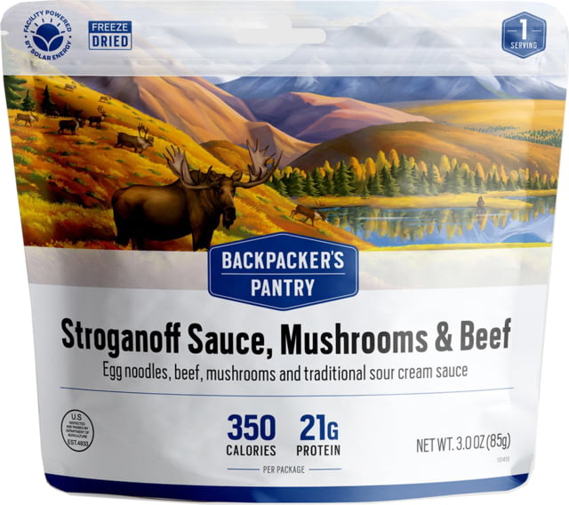 Backpackers Pantry Stroganoff Sauce Mushrooms and Beef Meal Kit
