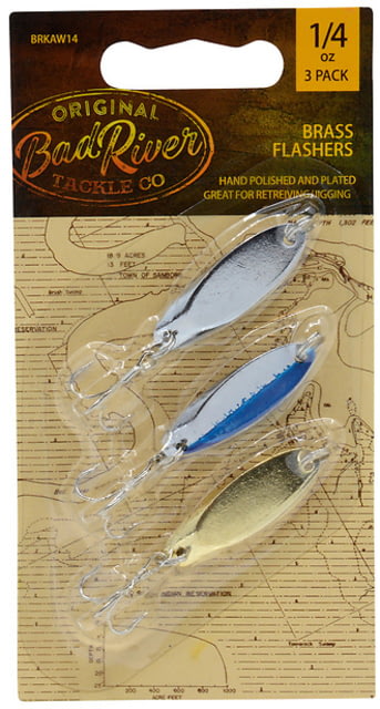 Bad River Brass Flashers 3-Pack 1/8 oz