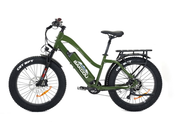 Bakcou Flatlander Step-Through 24in 17.5ah eBike Matte Army Green